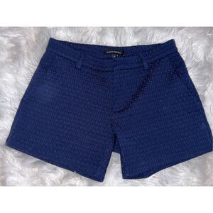 Banana Republic Navy Brocade Dress Shorts Size 0